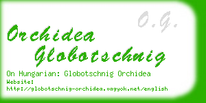 orchidea globotschnig business card